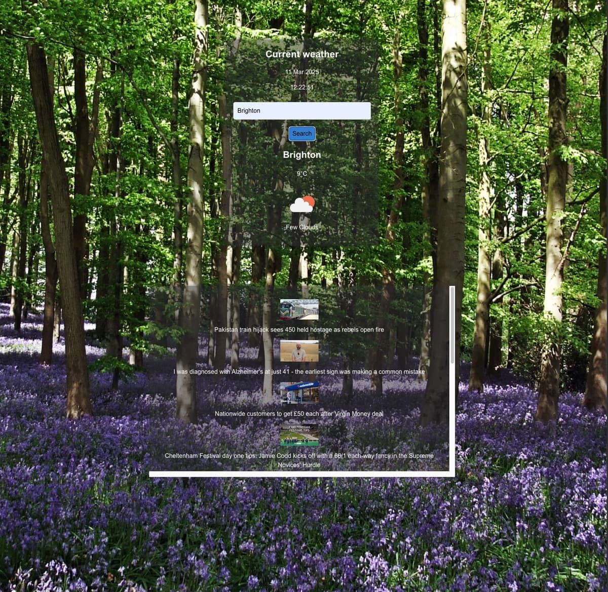 weather and news app image